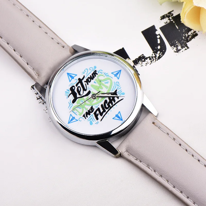 Фото Модные белые женские часы let your dreames take flight спортивные аналоговые кварцевые Модные белые женские часы let your dreames take flight спортивные аналоговые кварцевые