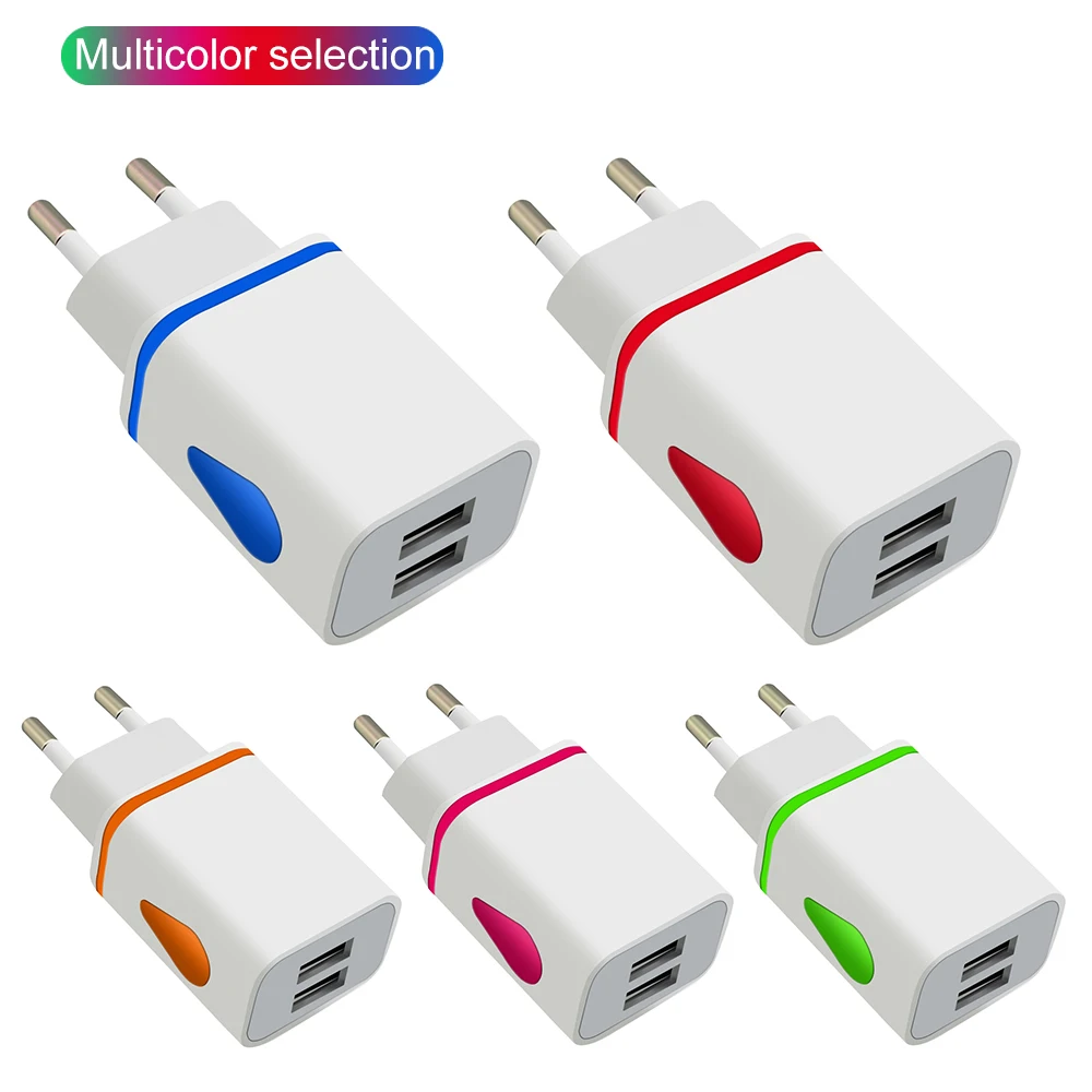 Зарядное устройство с 2USB портами 5 В 2 1 А|Зарядные устройства для телефонов| |