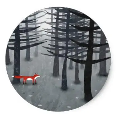 

1.5inch The Fox and the Forest Classic Round Sticker