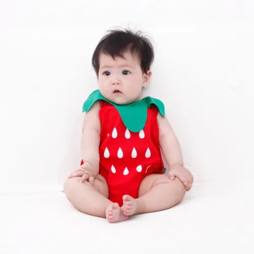 2018 New Summer Cute Baby Friut Romper Jumpsuit Strawberry Watermelon Pineapple Climbing Clothes Cotton Newborn Costume 0-24M |