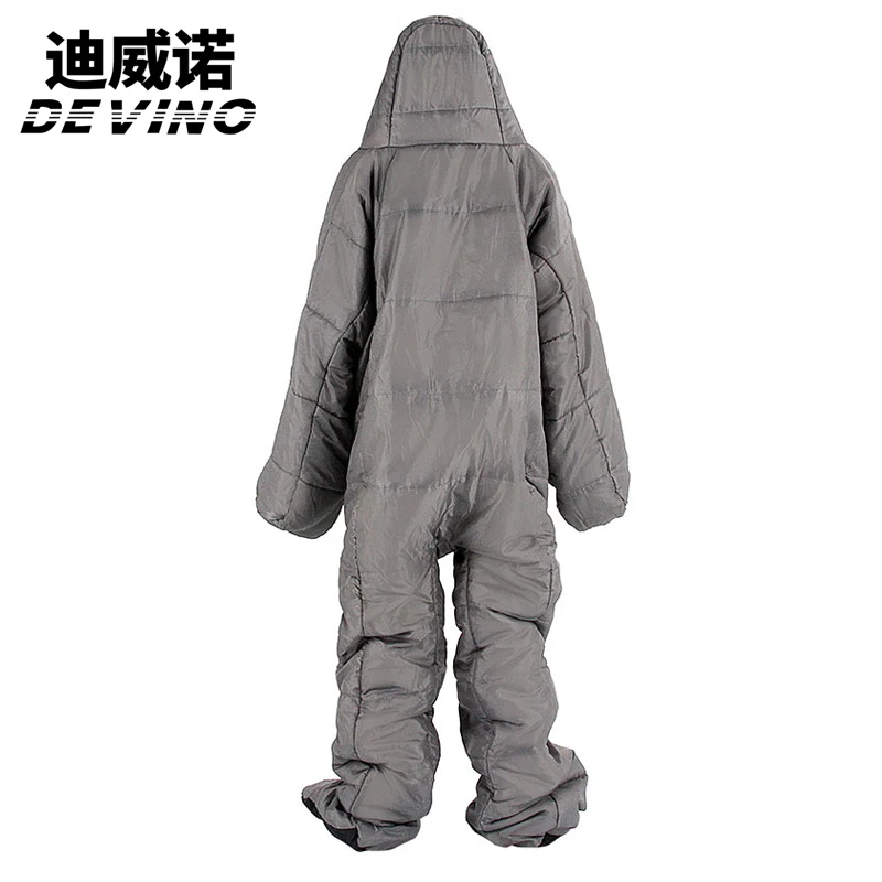 Devino Human Shape Adult equipment sleeping bags Splicing Mummy Single Sleeping Bag Cotton Leg Split Family Outdoor Indoor | Спорт и