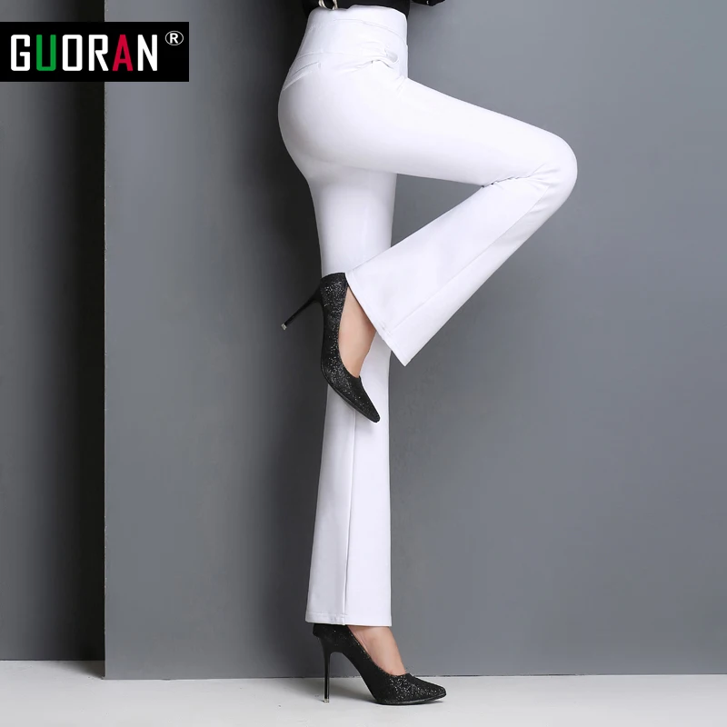 2016 Осень-зима женские брюки с высокой эластичной талией узкие строгие