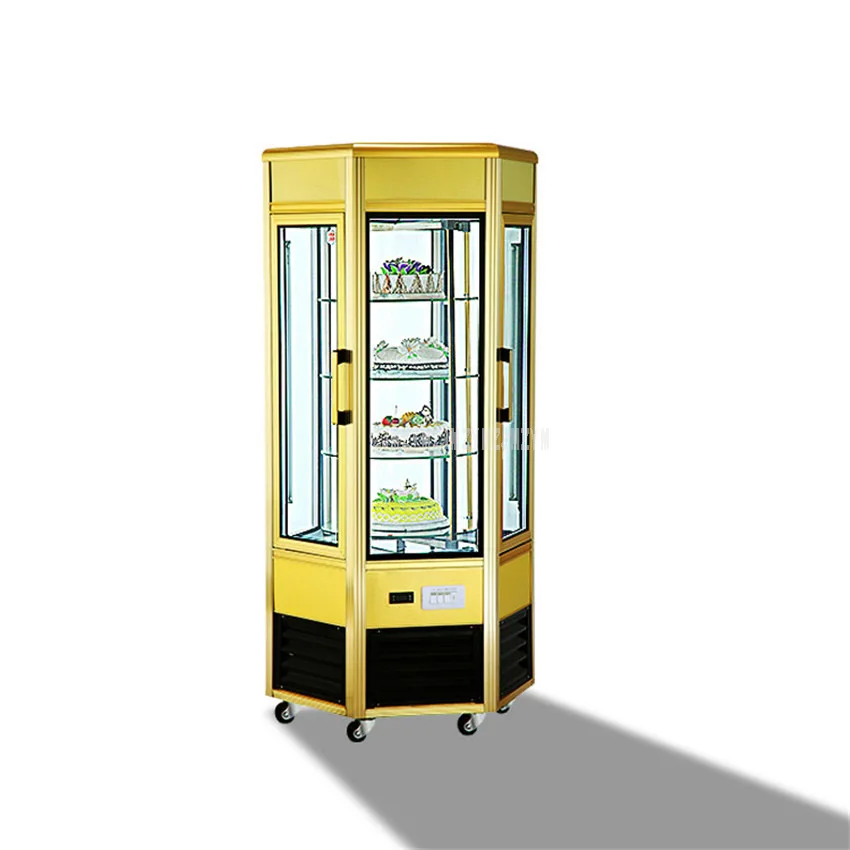 CL608FL2X4 980W 520L 4 слойная прозрачная витрина для торта супермаркет фрукты овощи торт
