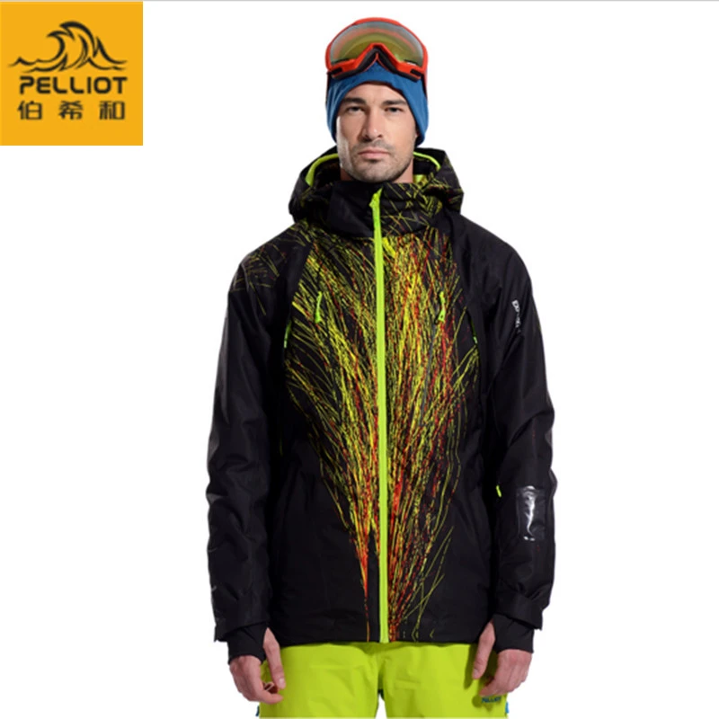 

PELLIOT High Quality Waterproof Men's Ski Jacket Breathable Snowboard Jacket for Men Winter Thermal Coat Snow Clothing Warm Coat