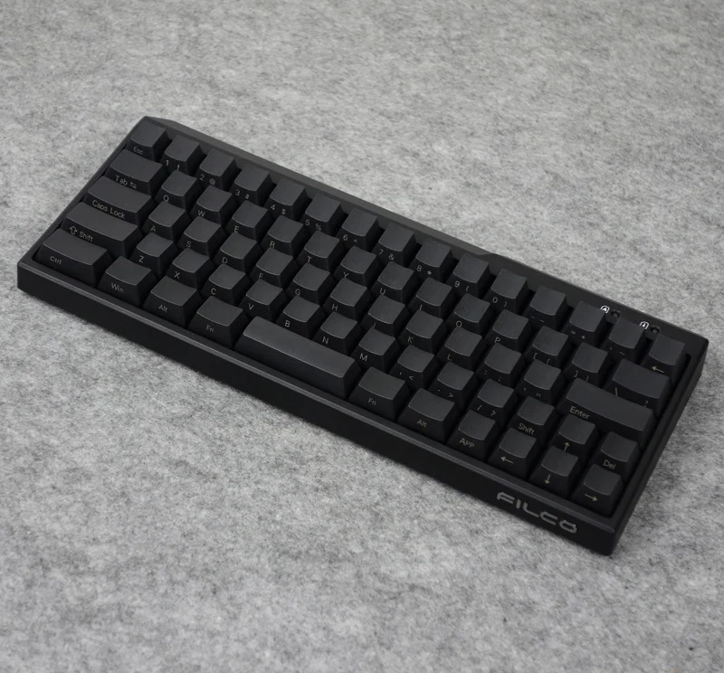 Черная механическая клавиатура PBT пустая белая серая filco minila air толстая боковая с