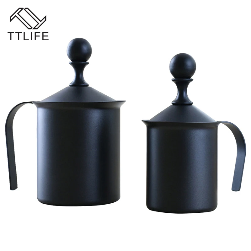 TTLIFE 0,3-0.6L из нержавеющей стали латте молочный кувшин вспениватель Pull Flower Cup вспениватель молока для кофе вспенивание молока Инструмент Coffeware