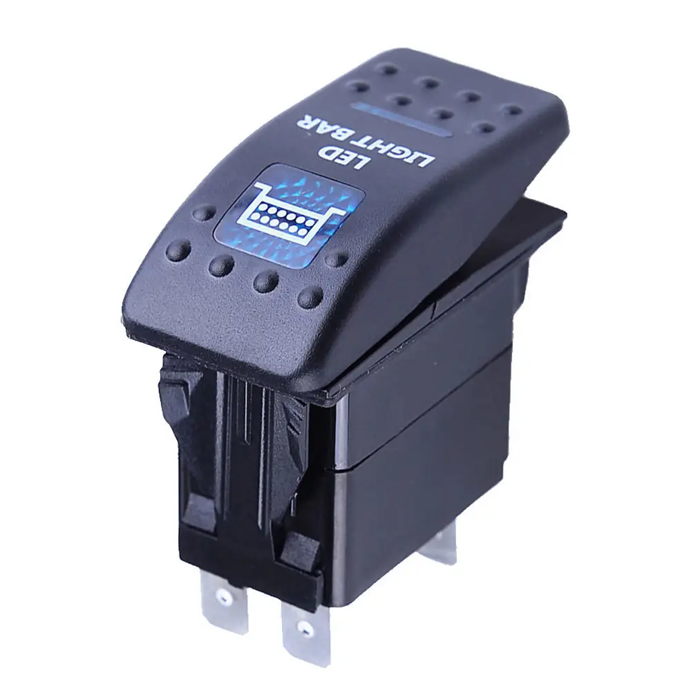 HOT Waterproof 12V 20A Bar ARB 5P Push Rocker Toggle Switch Blue LED Light Car Sales | Автомобили и мотоциклы