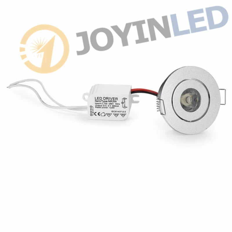 10 шт./лот серебристый цвет 3 Вт миниатюрный светодиодный светильник комнатные