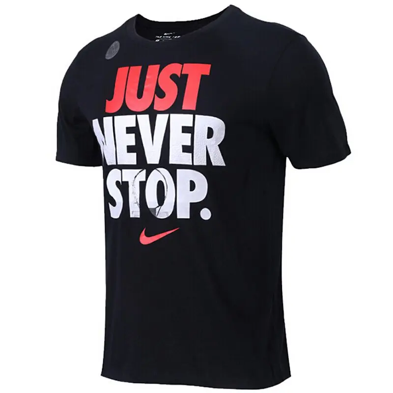 913480-010 Новое поступление. Оригинальные мужские футболки с коротким рукавом. Спортивные футболки с коротким рукавом - Цвет: 913480-010