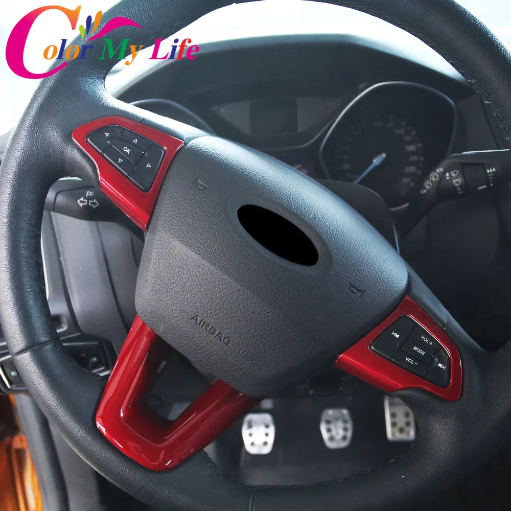 Цветные наклейки для украшения руля из АБС пластика My Life на рулевое колесо Ford New