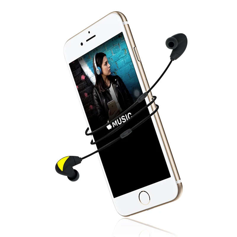 Running Wireless Earphone Stereo Sport Earbuds Bluetooth Music Colorful Bass Earphones with In-Ear Mic for IPhone 7 7s S06 | Электроника
