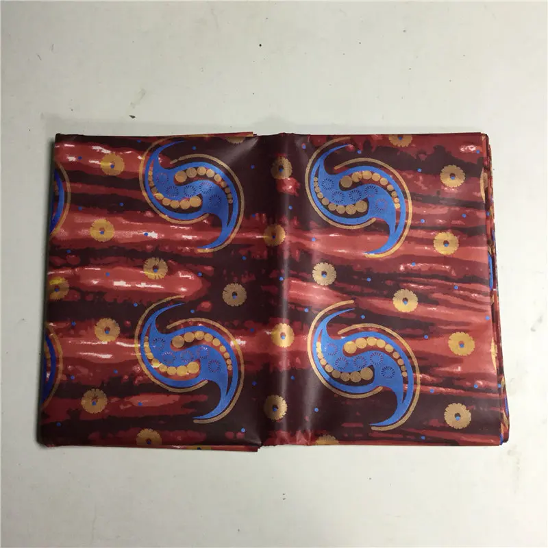 5 ярдов/партия африканская золотая Базен парча Дамасская ткань для платьев риче