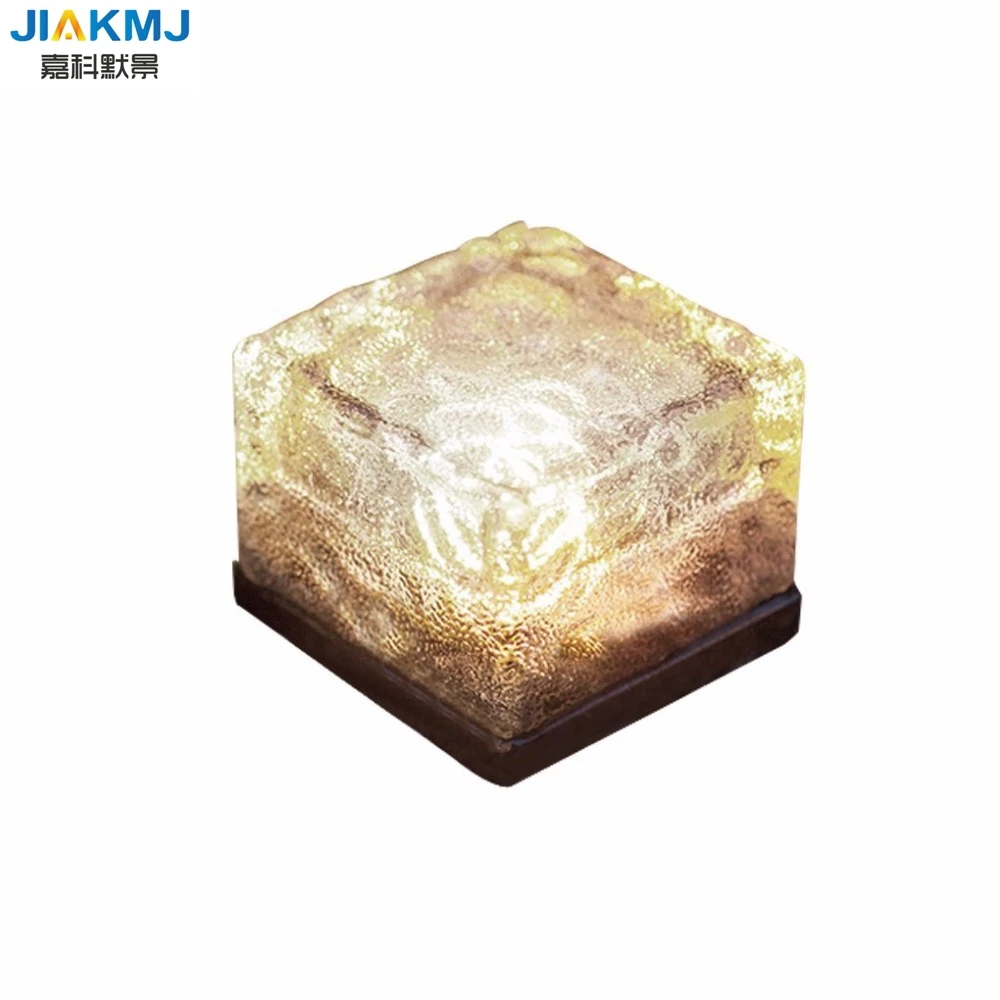 저렴한 4pcs 옥외 LED 태양 묻힌 램프 유리제 지상 램프 정원 잔디밭 빛 강화한 태양 강화한 Led 지하 빛 정원