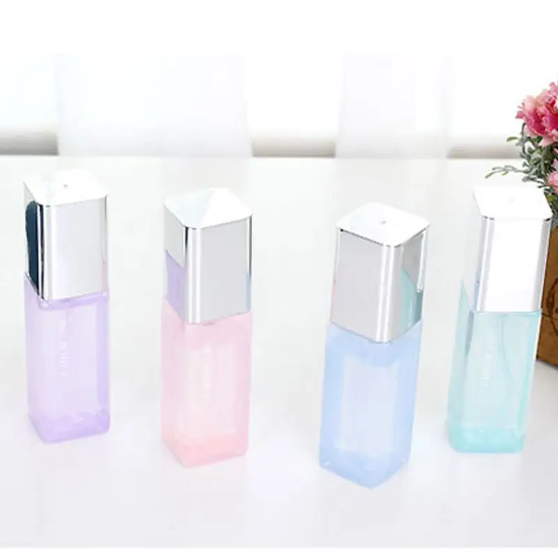 50 мл прямоугольной формы пополнения пустые прозрачные духи дорожная бутылка с