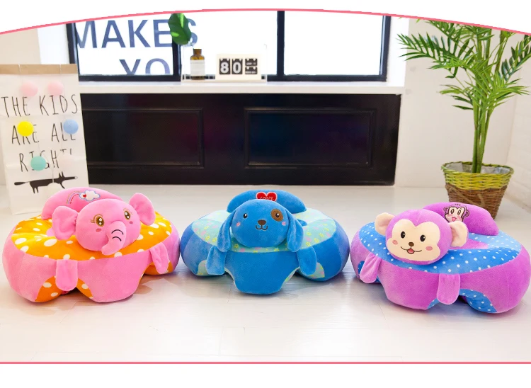 Детское мультяшное животное Bebe, поддерживающее сиденье для дивана, детское кресло для обучения сидению, удобная подушка, подушка для путешествий, автомобильное сиденье, подушка для сидения