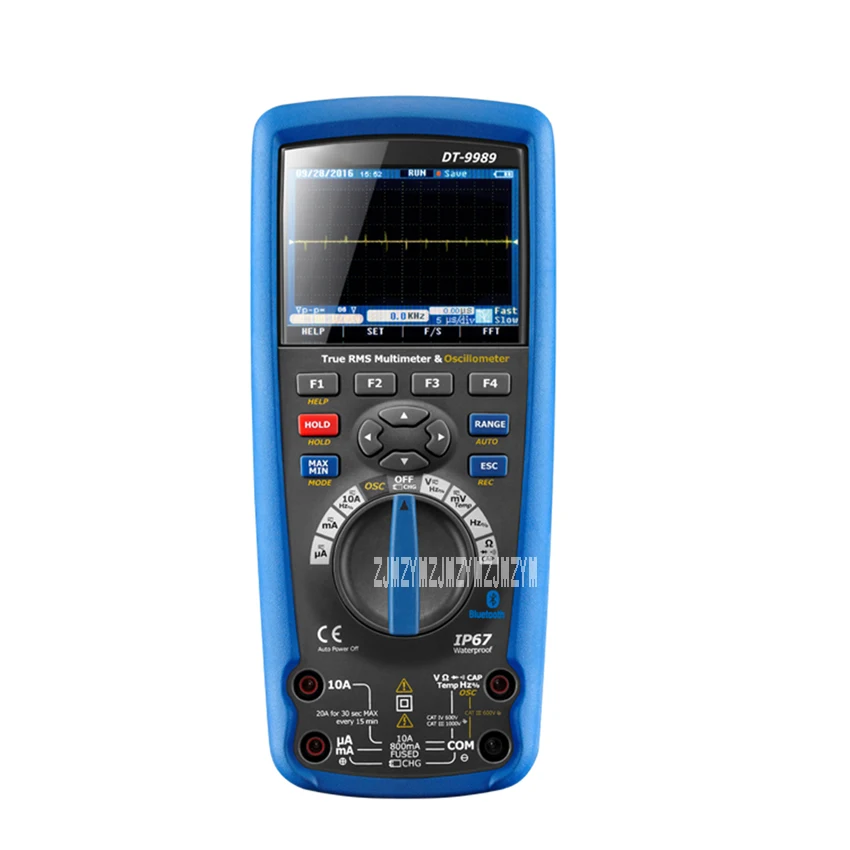 DT-9989 Портативный портативный осциллограф профессиональный мультиметр Цвет Экран цифровой осциллограф-мультиметр 7,4 V 10 Гц~ 20 МГц 10mF