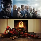 Пленка скорость и страсть, Веном и Дэдпул, абстрактный художественный постер, стильные Мультяшные персонажи, роспись, детское украшение для дома