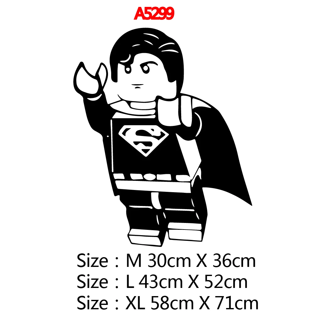 Мультфильм Супермен Настенная Наклейка ПВХ роспись искусство Сделай Сам постер