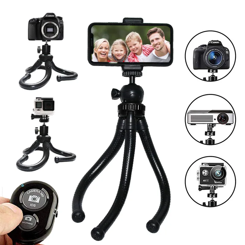 Портативный Гибкий держатель для камеры сотового телефона регулируемый штатив с