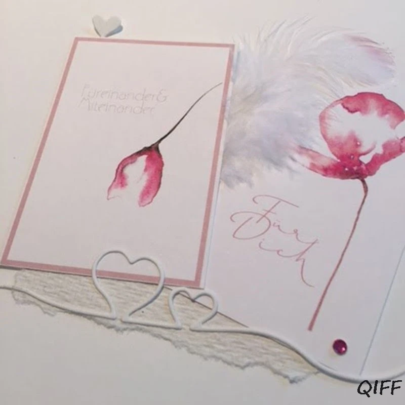 Love Heart Border металлические режущие штампы трафарет для скрапбукинга &quotсделай