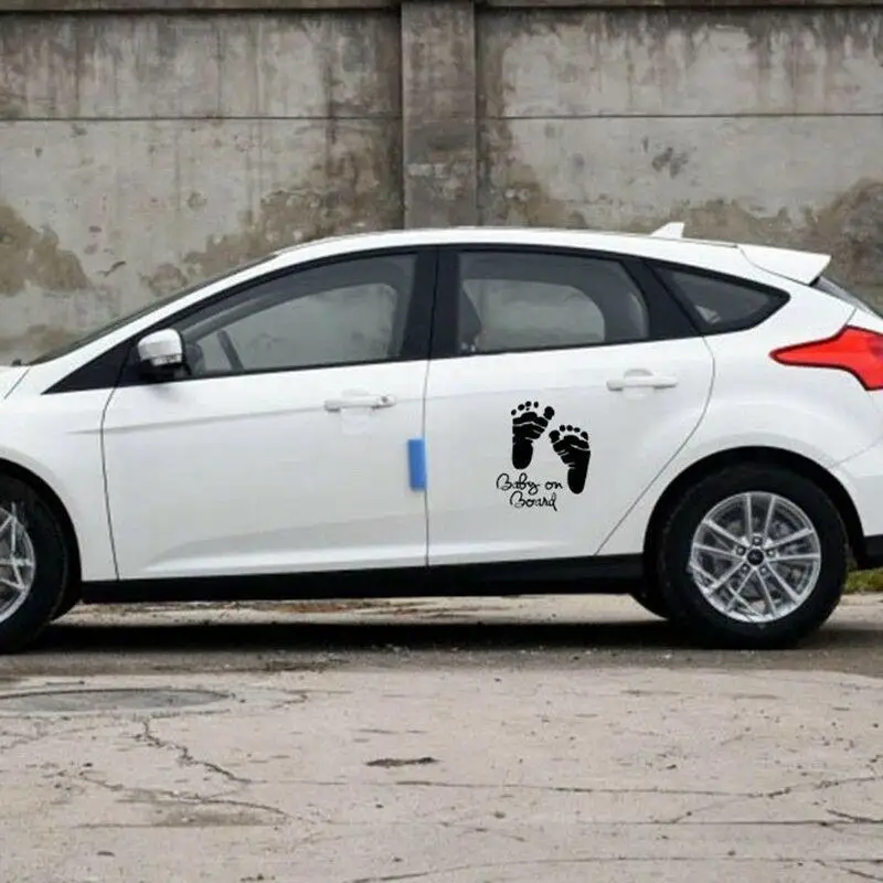 1 шт. виниловые резные милые детские наклейки с буквами на доске следы ног
