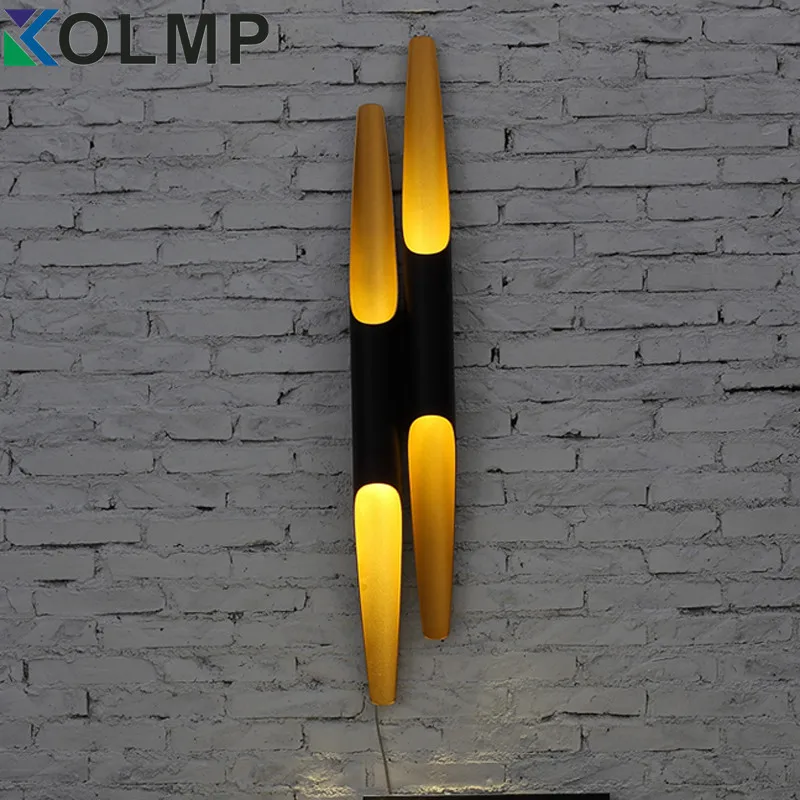 Винтажный Coltrane светодиодный настенный светильник для дома алюминиевая трубка