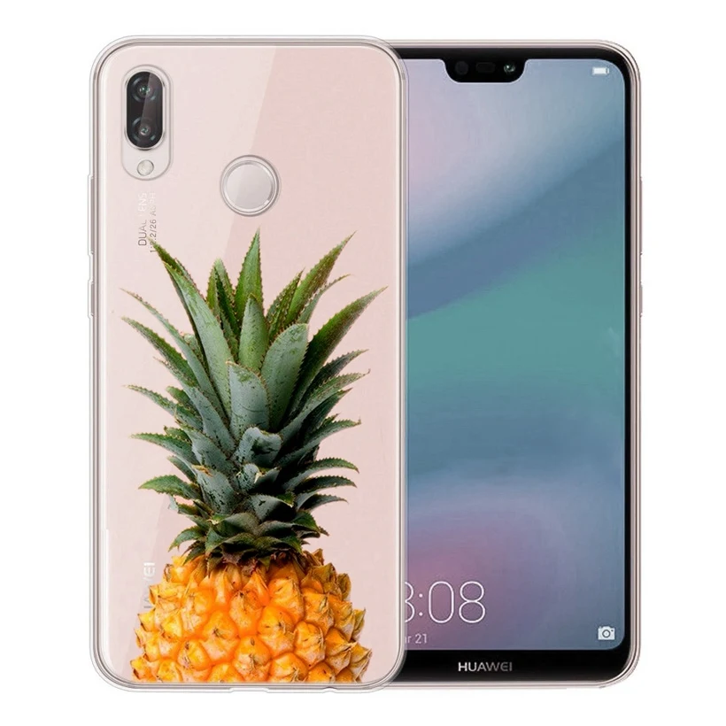 Case For Huawei Honor 7A 8A 8X 8C 9 10 Mate 20 P9 P10 lite/P8 Lite Y5 II Nova 3 Soft Paint TPU Pizza Pineapple Cover AC637 |