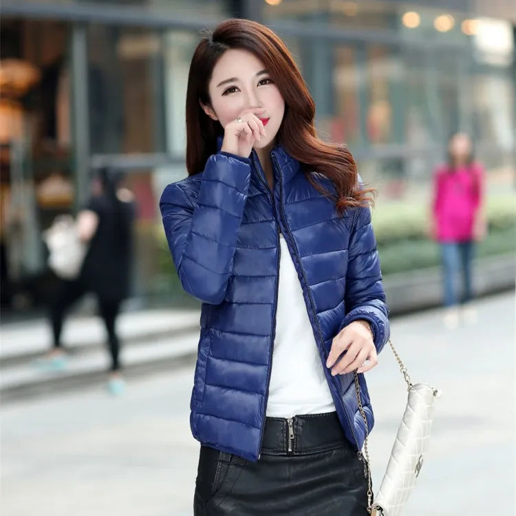 Новая модная зимняя куртка женское маленькое хлопковое теплое пальто Короткие