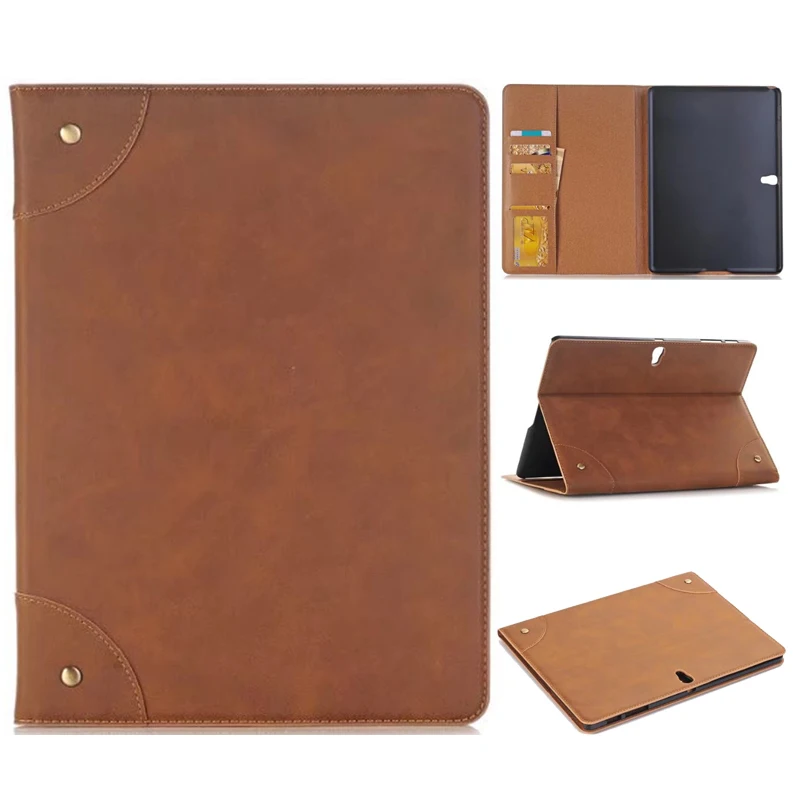 Для samsung Galaxy Tab S 10,5 чехол T800 T805 кожаный Ретро планшет Fundas Coque для samsung Tab S 10,5 чехол s чехол с подставкой