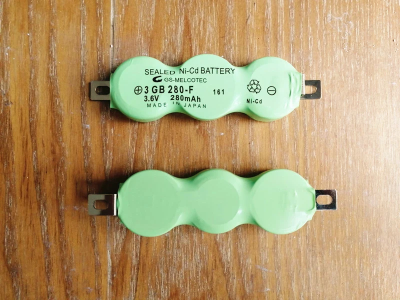 2 шт. оригинальная японская батарея 3GB280 F 3 6 В 280 мАч PLC герметичная Ni CD с вкладками