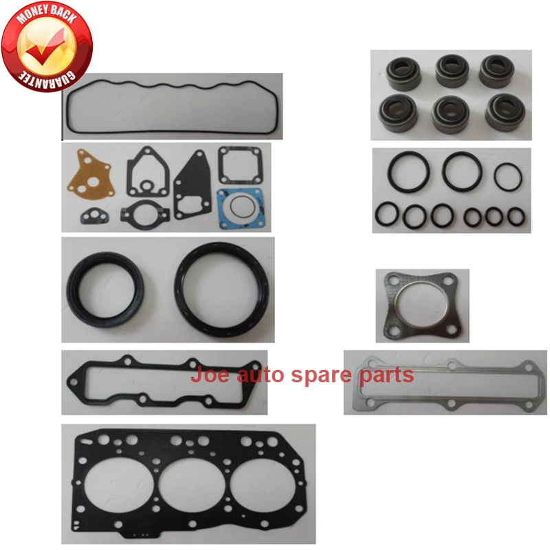 Полный комплект прокладок двигателя для Yanmar: 3TN82 3TN82A 3TNE82A 3D82 3D82AE 3TNC82 Kobelco SK20SR 719823