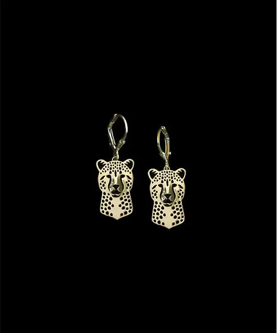 

Hot Cheetah Drop Earrings Pet Dog Earrings For Women ( 2 Colors Free Collocation )