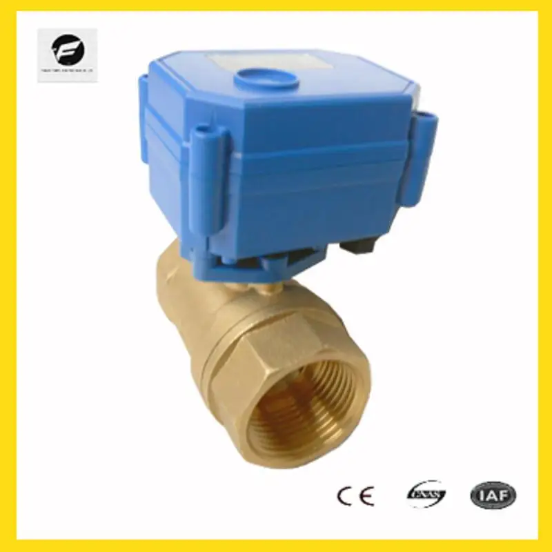 CWX 15 3/4 ''латунный моторизованный шаровой клапан DC24/12 v электрический три