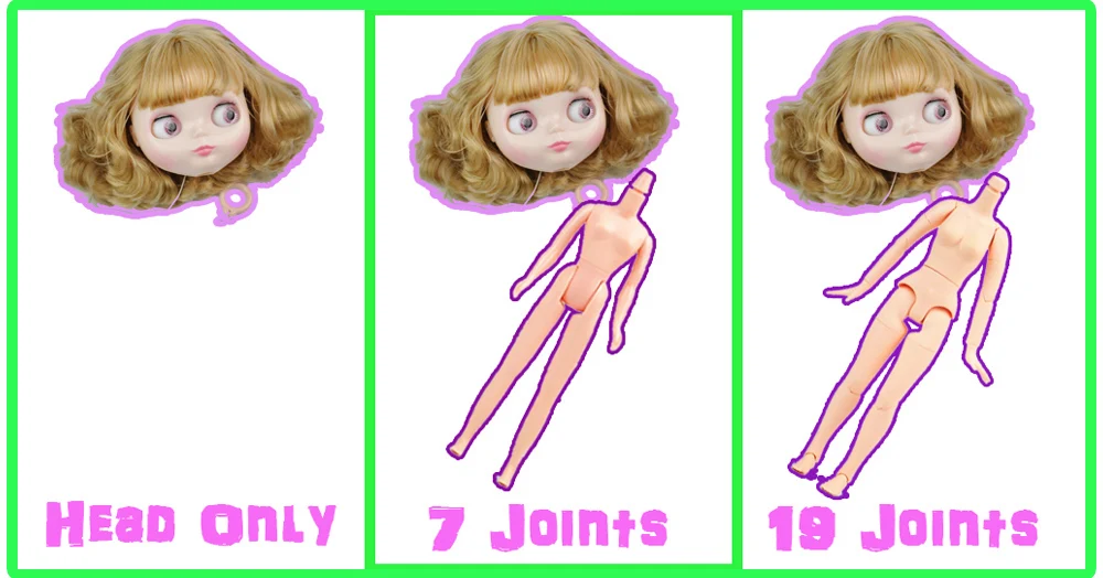 Фабрика Blyth куклы короткие волосы волна светлые волосы Blyth куклы 19 суставов тела DIY игрушки BJD модные игрушки для девочек