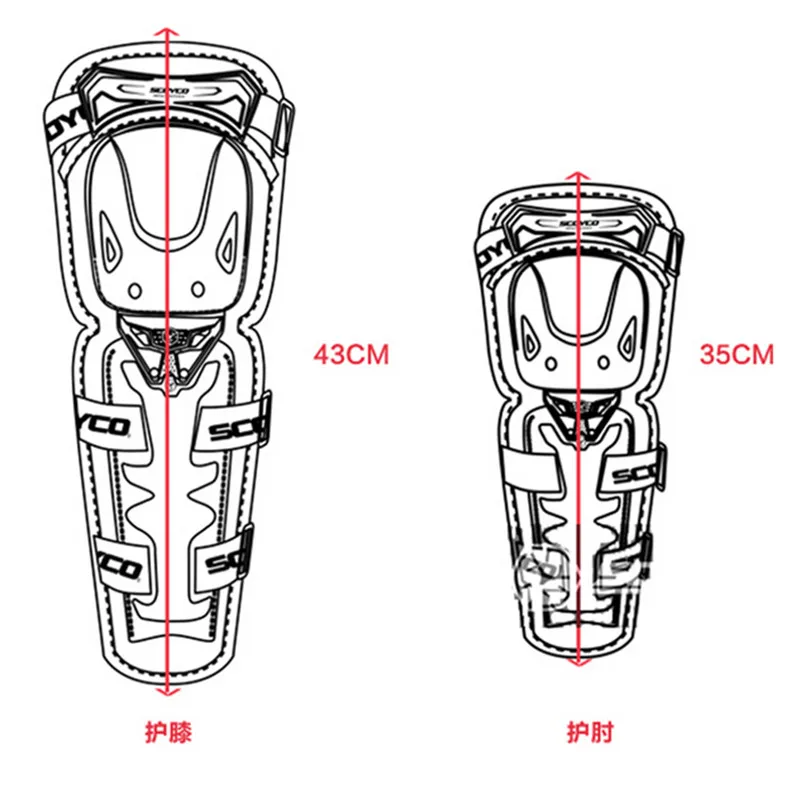 

SCOYCO Motorcycle kneepads Elbow pads Racing Motocross knee protector Motorbike MX Off Road Sports Racing Protective Kneepads