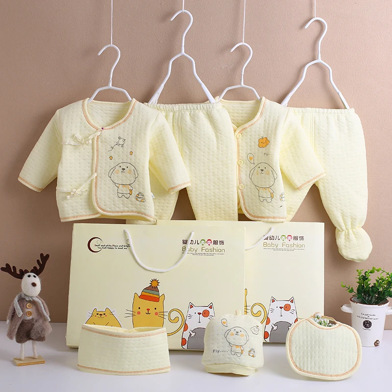 Комплекты для новорожденных (7 шт./компл.) хлопковое теплое нижнее белье младенцев