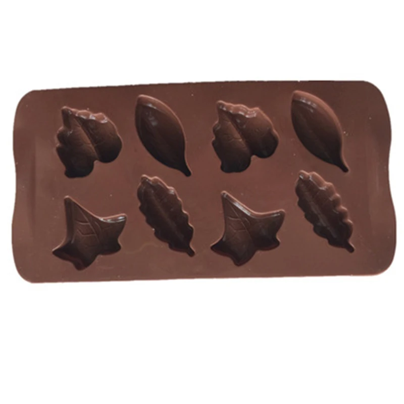 Силиконовая форма с 8 листьями для самостоятельной сборки пластырь шоколада льда
