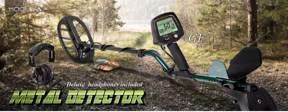 Металлоискатель Подземный Gold Detector GF2 металлодетекторы найти металла Кладоискатель с ЖК-дисплей металоискательБатарея наушников 40 H Батарея Металлоискатель профессиональный детектор проводки