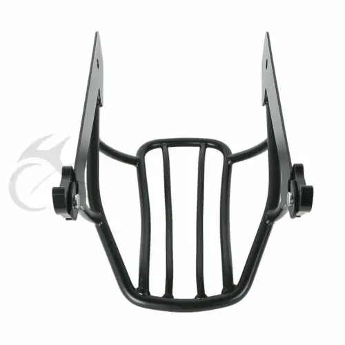 Мотоцикл соло жесткая Чемодан стеллаж для Harley Dyna Street Bob FXDB супер Glide пользовательские Wide Glide 2006- из черного хрома sheration