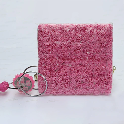 Pink 144 шт 2,5 см мини пены розы, искусственные цветы дома Свадебное Оформление автомобиля искусственные розы для рукоделия Букет Многоцветный - Цвет: Pink