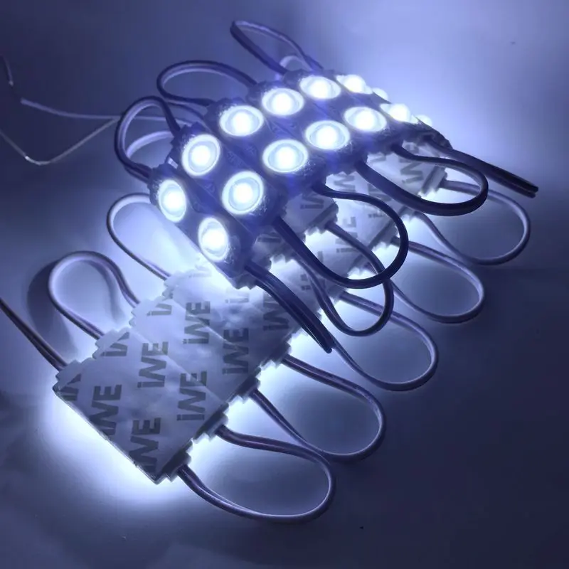 20 шт./лот 2835 SMD светодиодный модуль с линзами 1 2 Вт DC12V водонепроницаемый