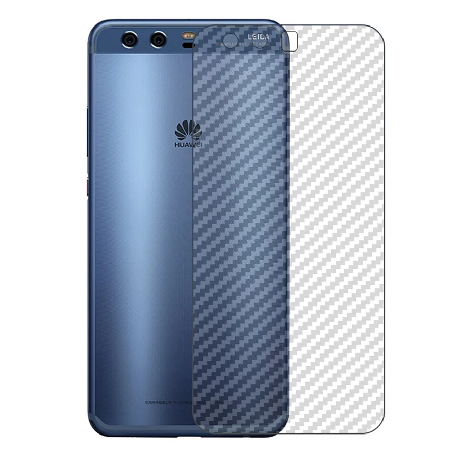 5 шт./лот 3D защита для задней панели из углеродного волокна HuaWei P10 Lite Plus задняя