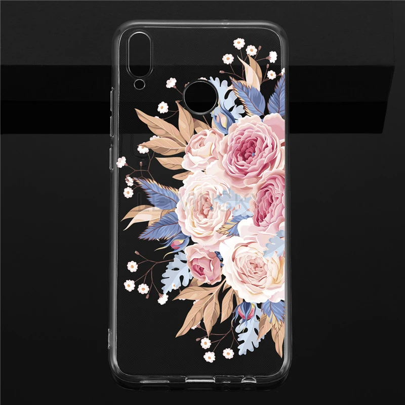 Кружевное платье с цветочным рисунком мягкий ТПУ чехол на huawei Honor 8X 8A 7A 7C Коврики 10 20 P10 P30 P20 lite Pro Nova 3i Y7 Y6 Y5 чехол Крышка