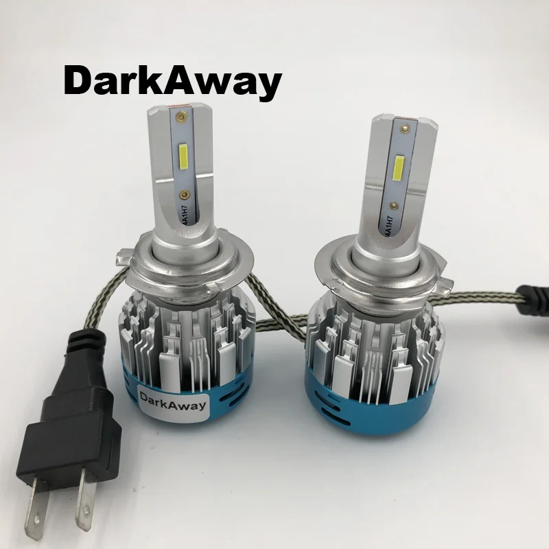 Darkaway светодиодный фар автомобиля лампы H7 H4 H1 H11 H8 H9 HB3 9005 HB4 9006 надежная долгая