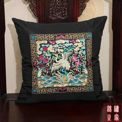 43*43 см Новая мода китайский стиль журавль узор парча и шелк Автокресло диван