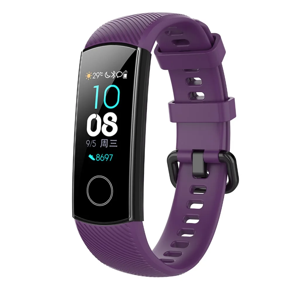 Силиконовый браслет для Honor Band 5 ремешок Huawei умный Браслет Glory 4 фитнес-трекер |