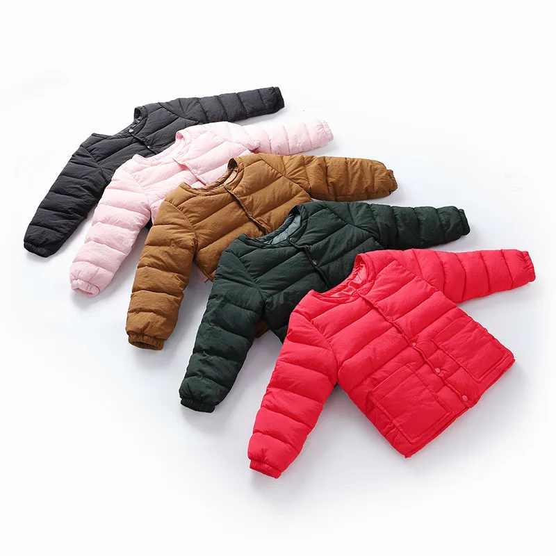 Новинка 2019 года модное однотонное пальто из хлопка на весну и осень Детская