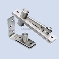 brand new 2sets 304 stainless steel heavy duty door pivot hinges freely rotary invisible hidden door hinges install up and down