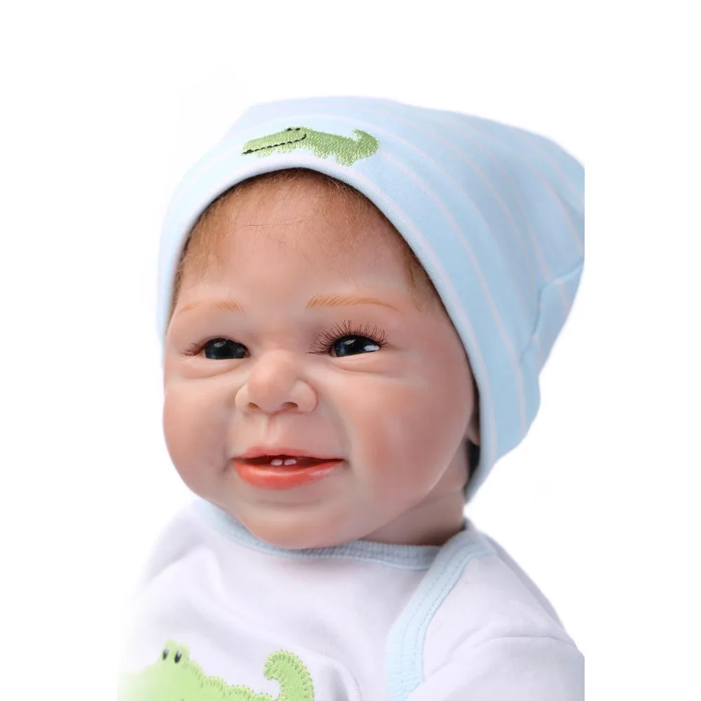 NPK 55 см силиконовая кукла Reborn Baby Boys реалистичные настоящие сенсорные куклы для