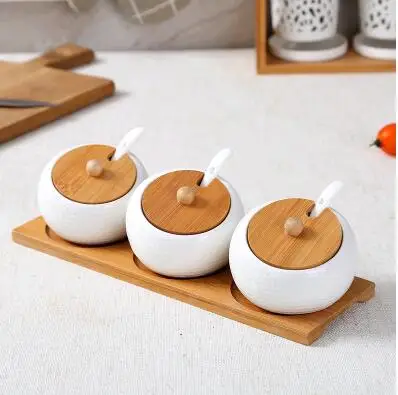 3 в 1 Керамическая сахарница с ложкой|ceramic sugar bowl|sugar bowlceramic |